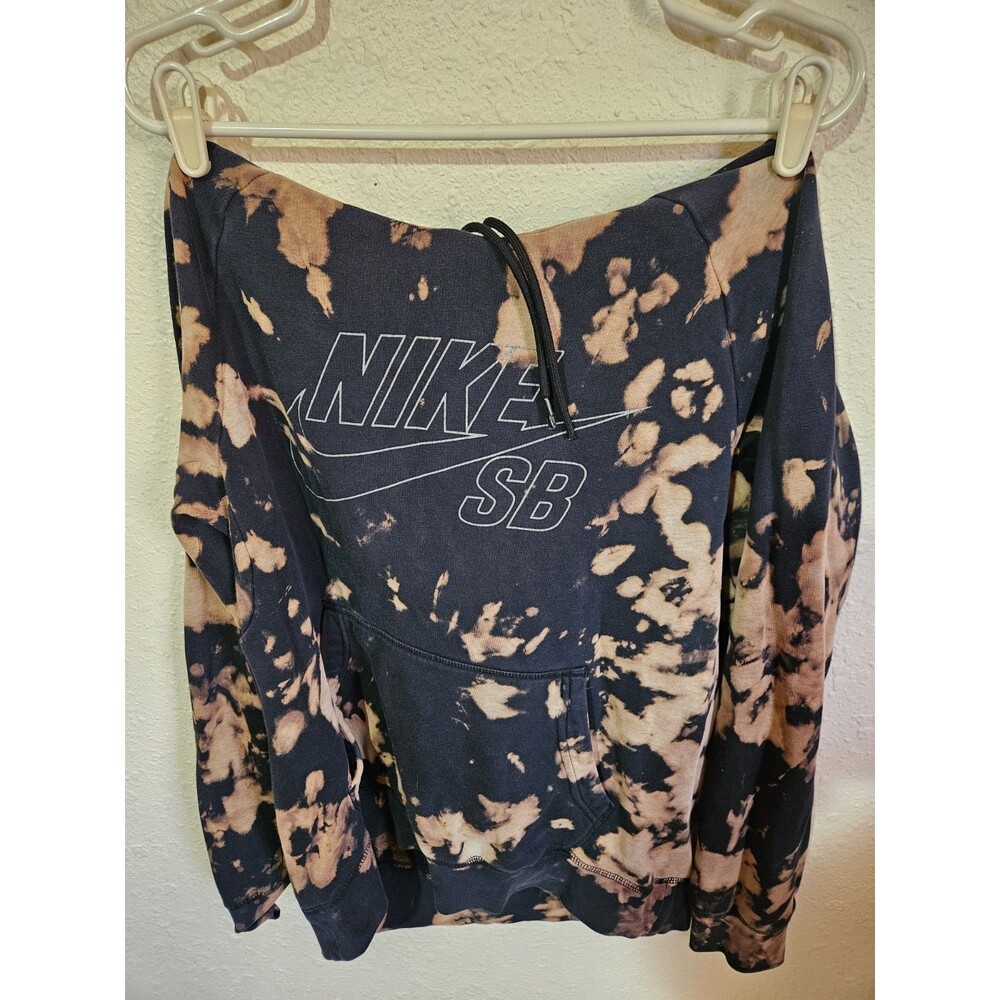 Nike SB Mens Camo Pullover Hoodie Tan and Black Size M